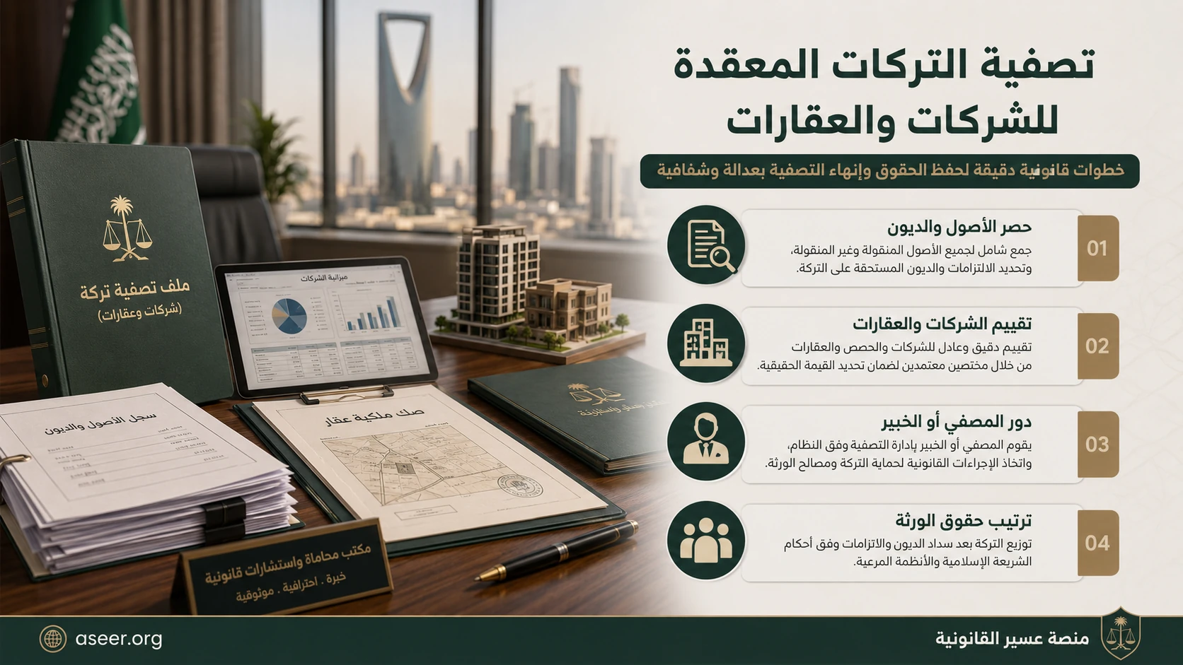 تصفية التركات المعقدة للشركات والعقارات