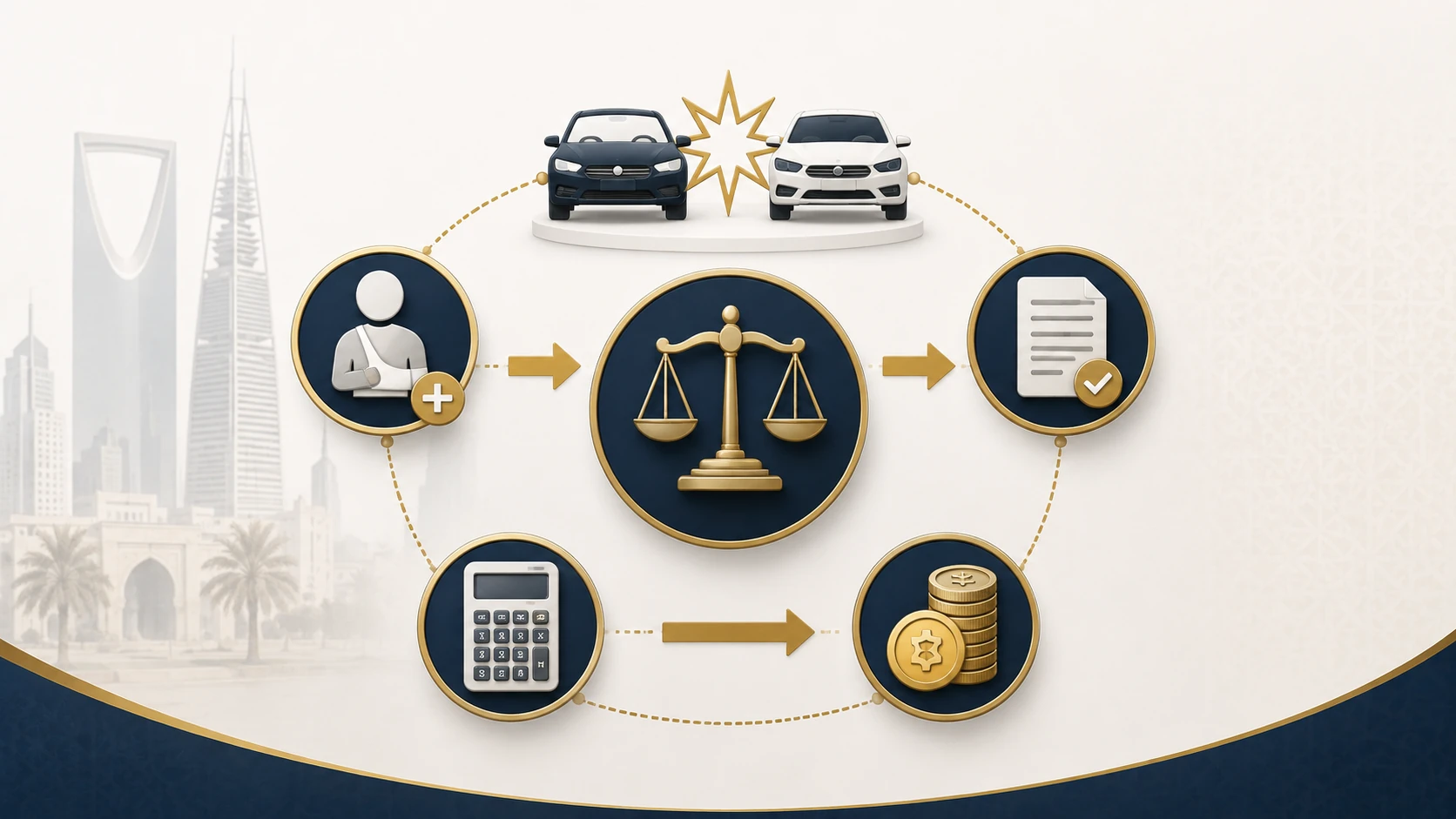 تقدير التعويضات والديات في الحوادث المرورية