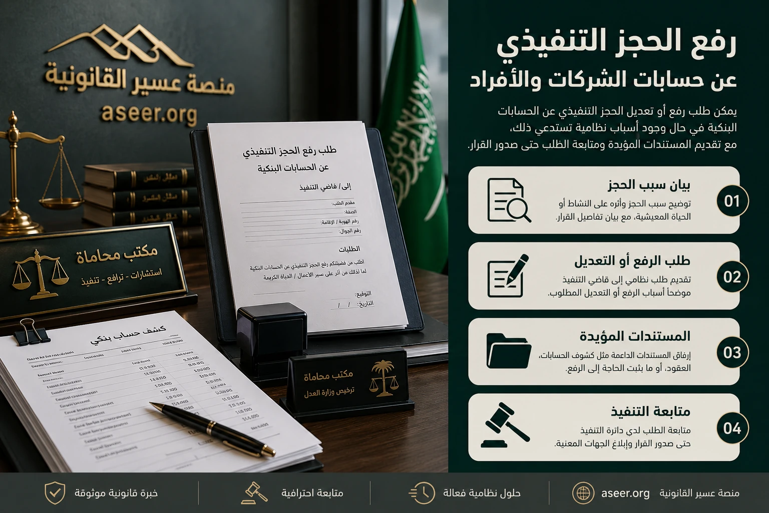 رفع الحجز التنفيذي عن حسابات الشركات والأفراد