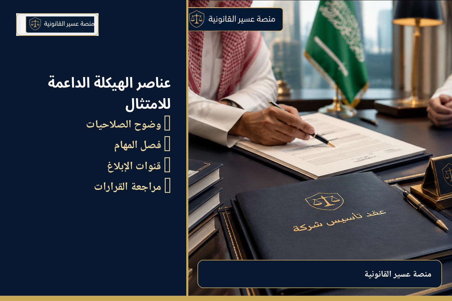 عناصر الهيكلة الإدارية الداعمة للامتثال