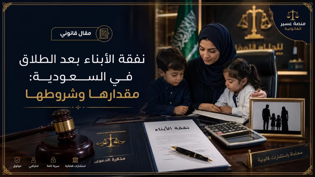 صورة غلاف نفقة الأبناء بعد الطلاق في السعودية: مقدارها وشروطها