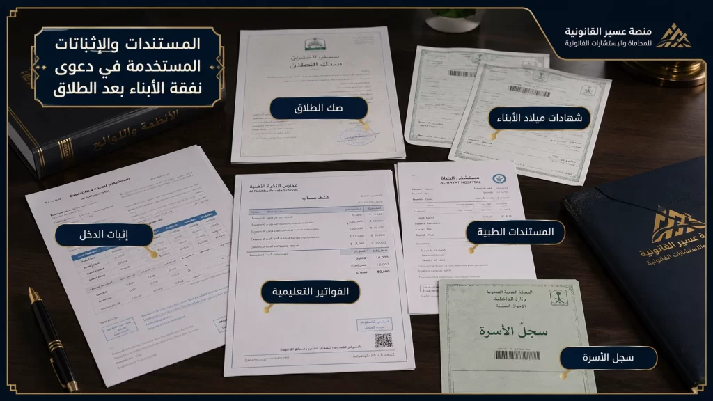 إنفوجرافكس ثان عن نفقة الأبناء بعد الطلاق في السعودية: مقدارها وشروطها