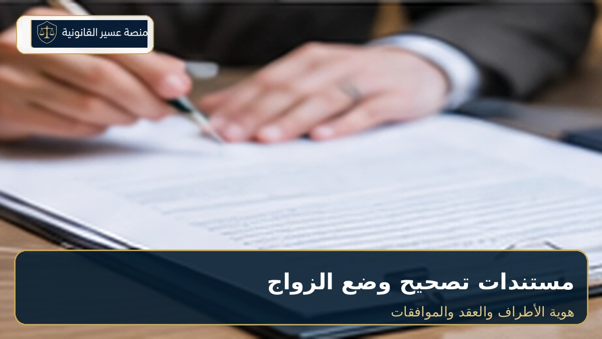 المستندات المطلوبة لتصحيح وضع الزواج بدون تصريح