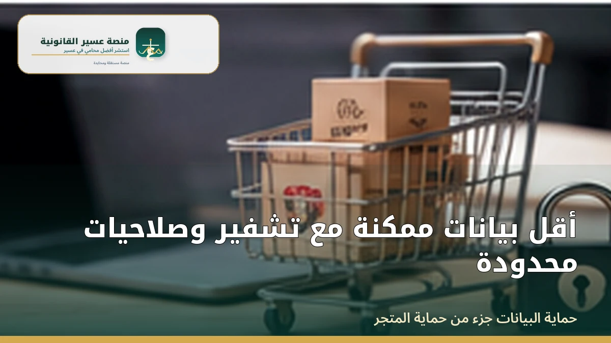 تقليل بيانات المتجر الإلكتروني وتشفيرها