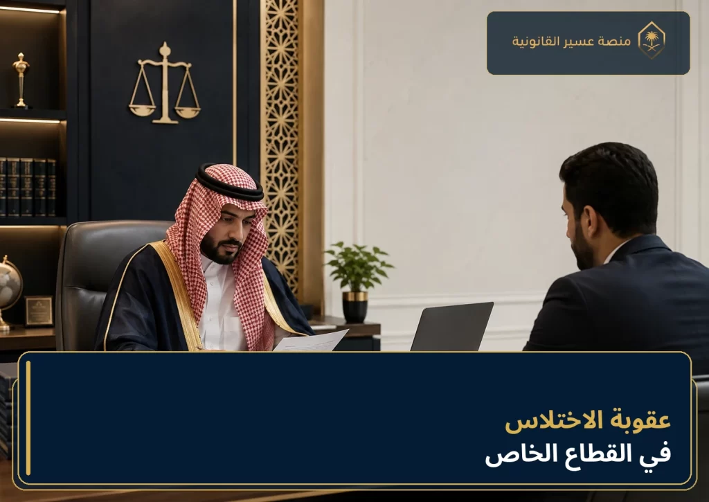 عقوبة الاختلاس في القطاع الخاص في السعودية
