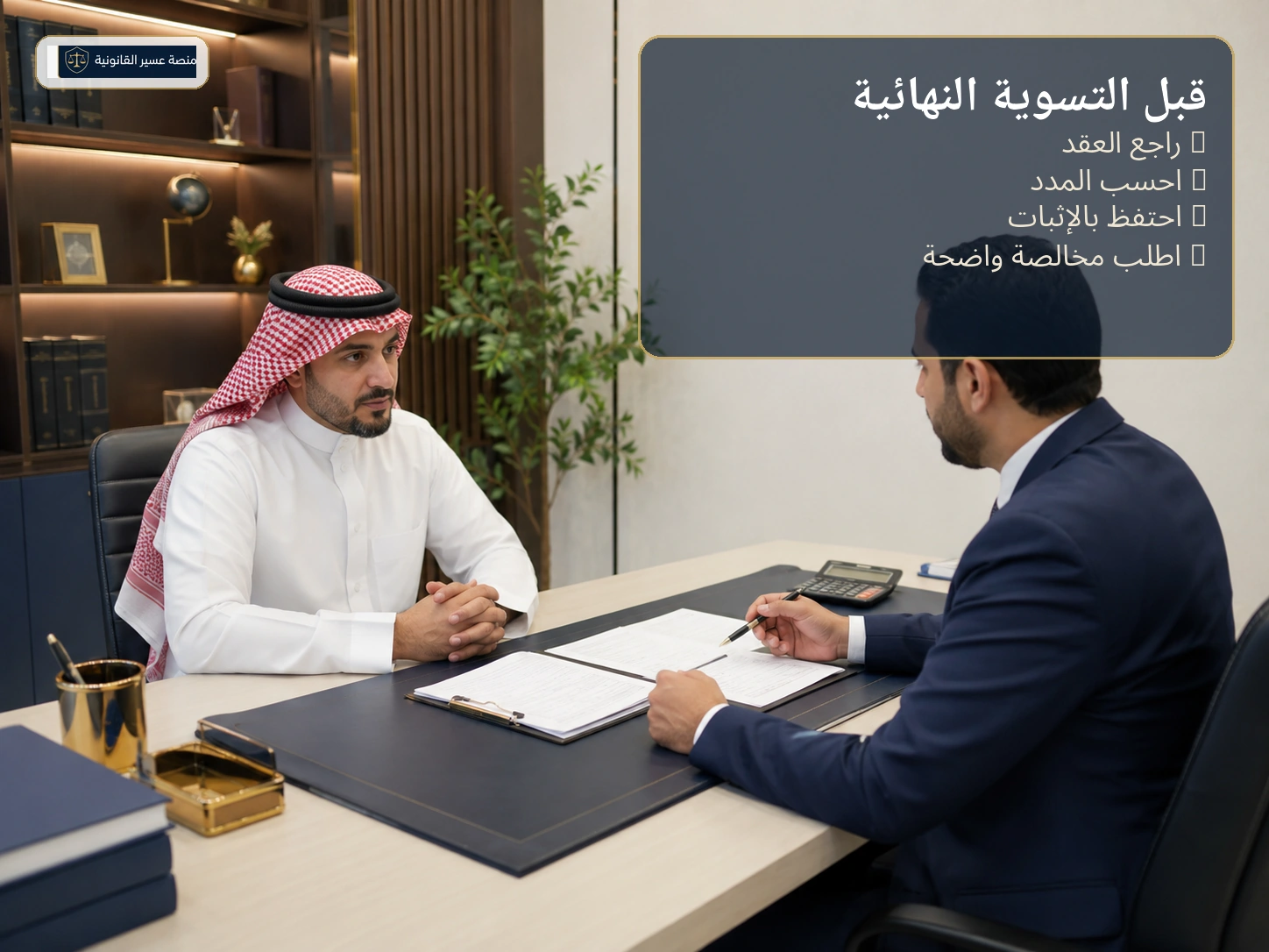 ما الذي يراجع قبل التسوية النهائية بعد الاستقالة