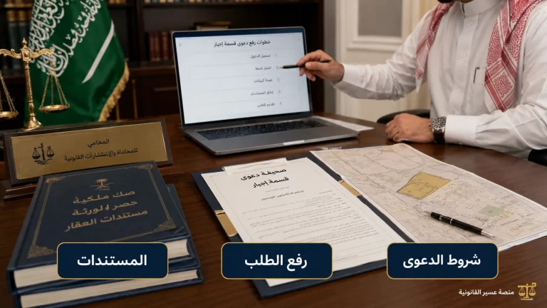 صورة غلاف صحيفة دعوى قسمة تركة عقارية