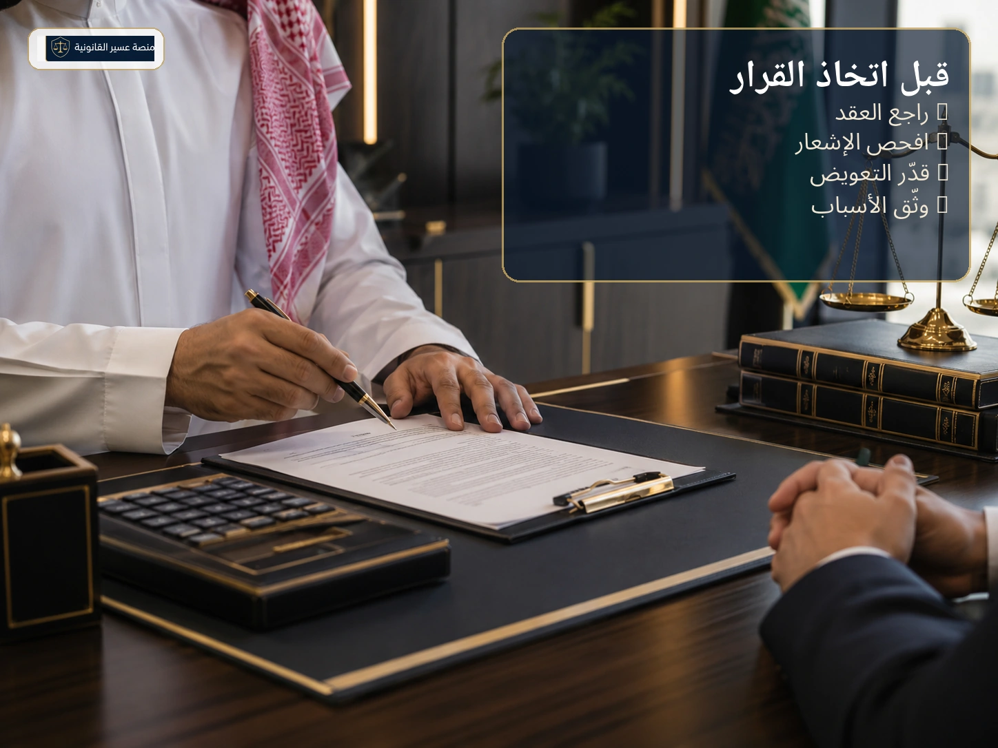 ما الذي يراجع قبل إنهاء عقد العمل محدد المدة قبل نهايته
