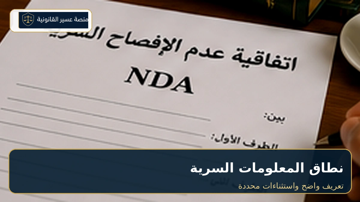 تحديد نطاق المعلومات السرية في اتفاقية NDA