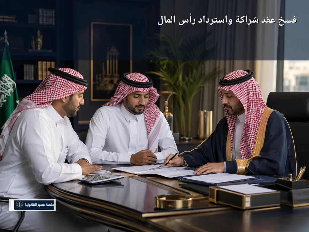 فسخ عقد شراكة واسترداد رأس المال