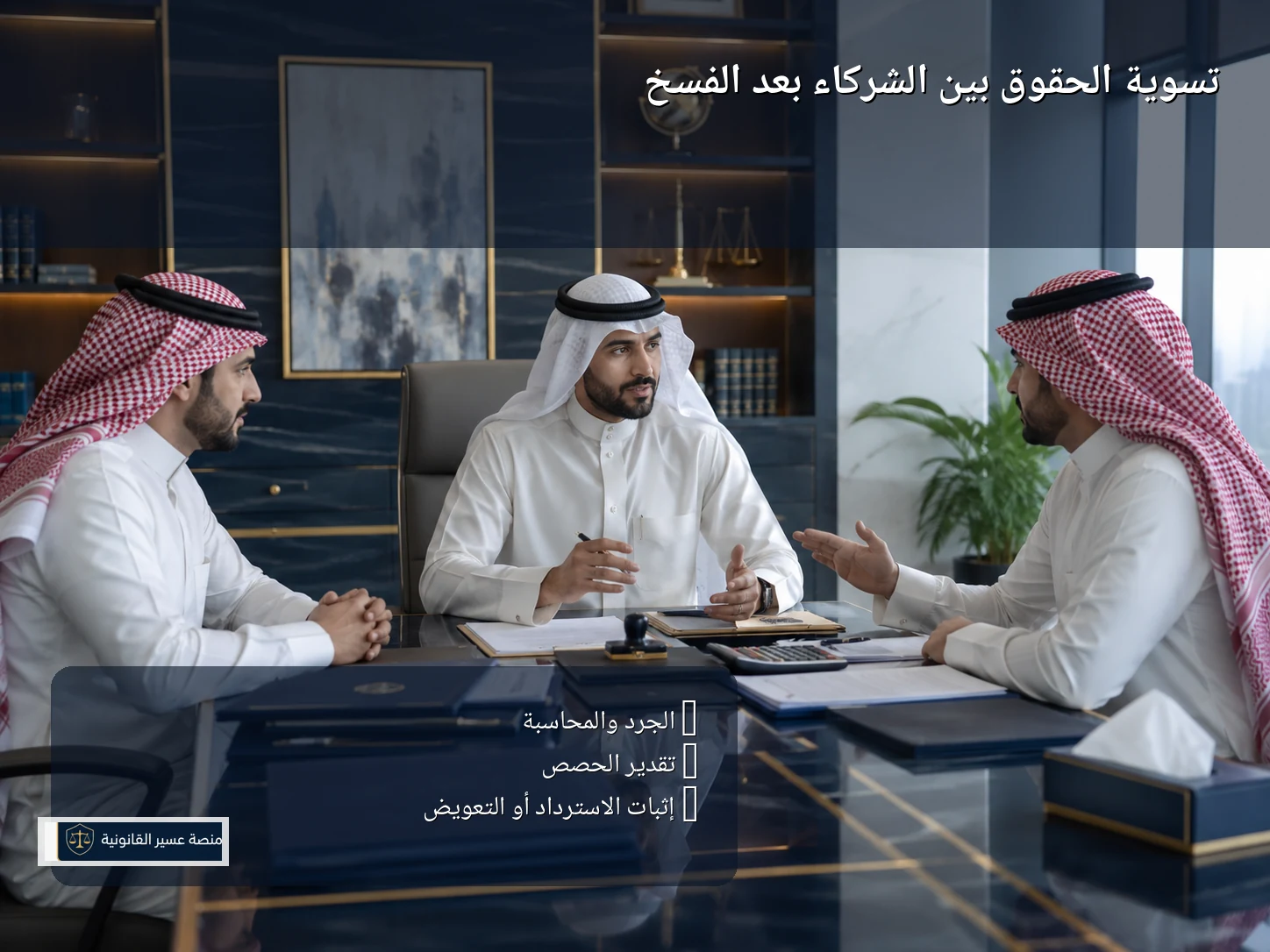 تسوية الحقوق بين الشركاء بعد الفسخ
