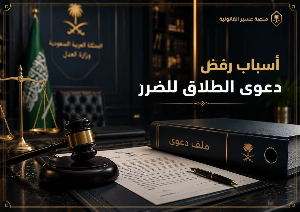 غلاف أسباب رفض دعوى الطلاق للضرر في السعودية