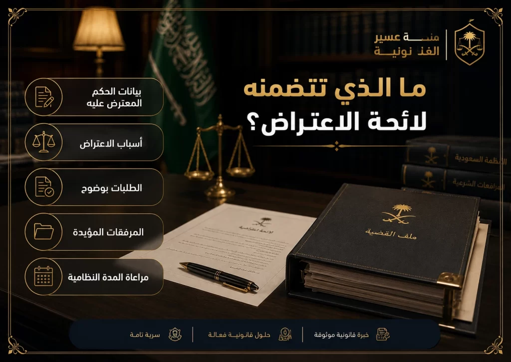 إنفوجرافكس يوضح عناصر لائحة الاعتراض على حكم الزيارة