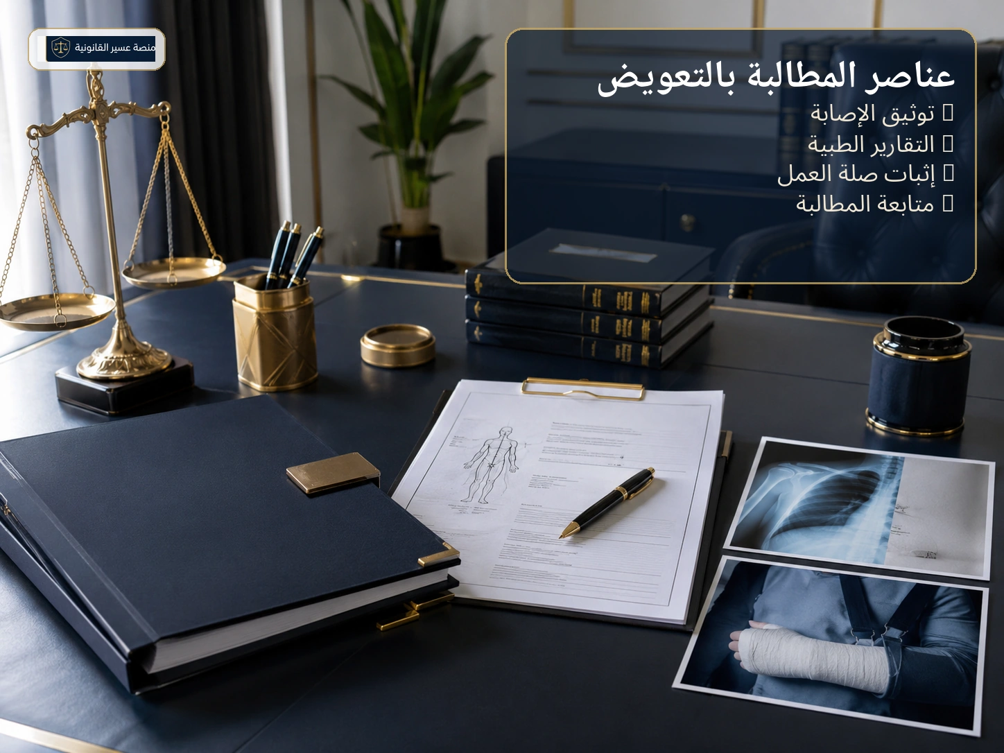 عناصر المطالبة بالتعويض عن إصابة العمل في السعودية