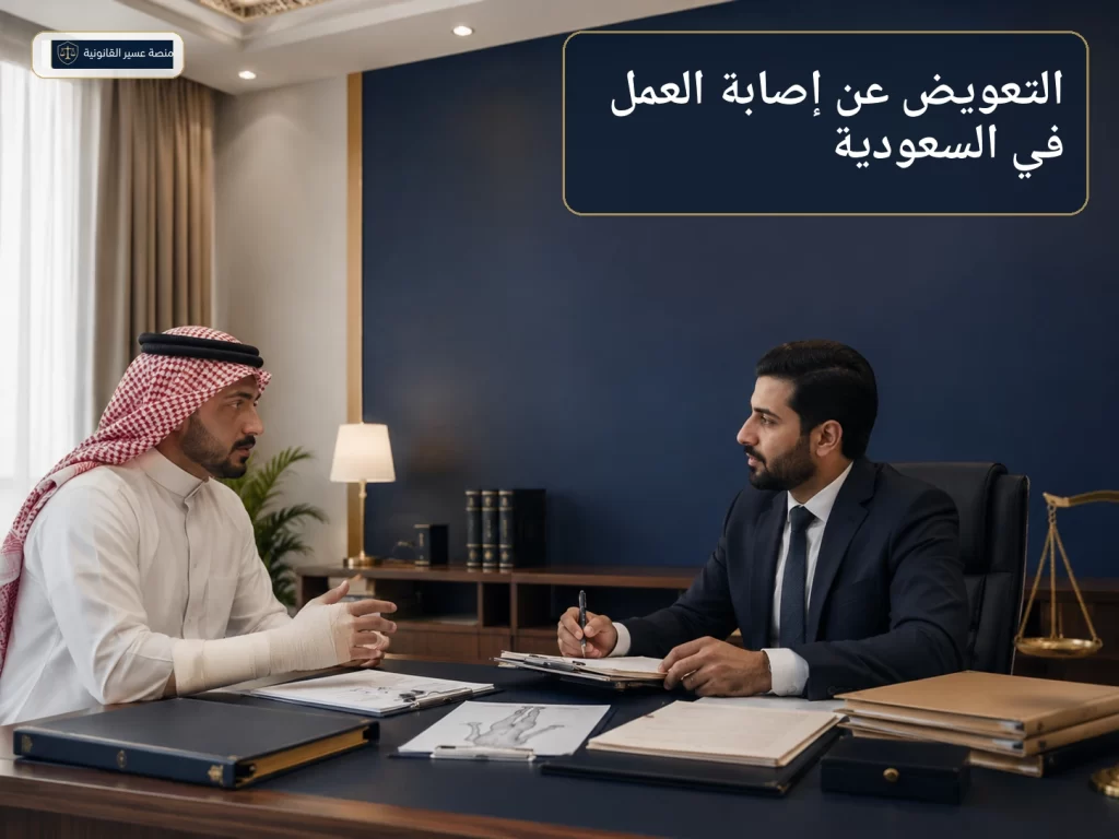 استشارة قانونية حول التعويض عن إصابة العمل في السعودية