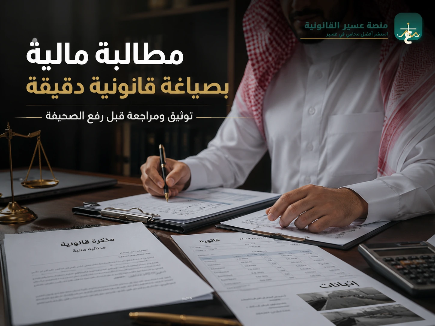 مطالبة مالية بصياغة قانونية دقيقة