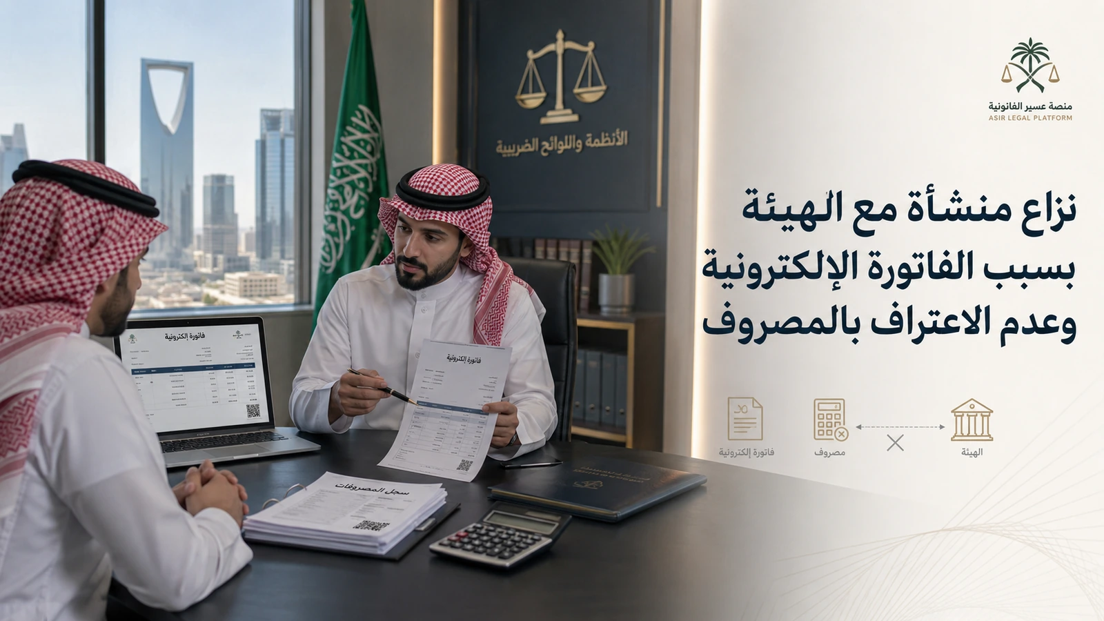 نزاع منشأة مع الهيئة بسبب الفاتورة الإلكترونية وعدم الاعتراف بالمصروف