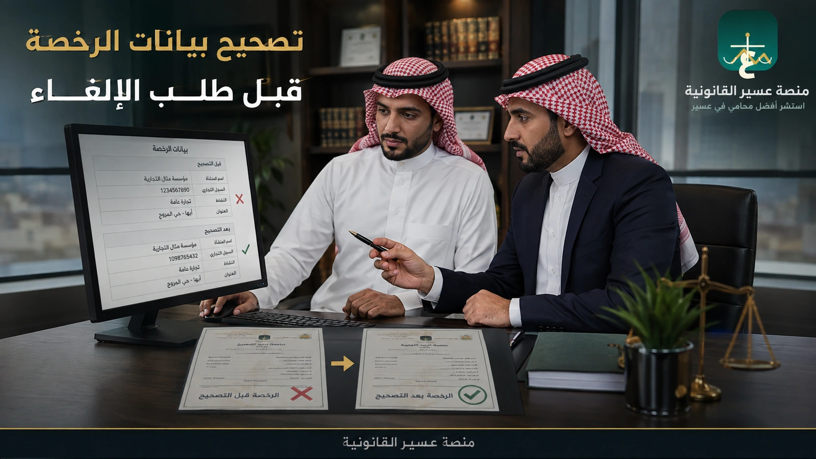 تصحيح بيانات الرخصة البلدية