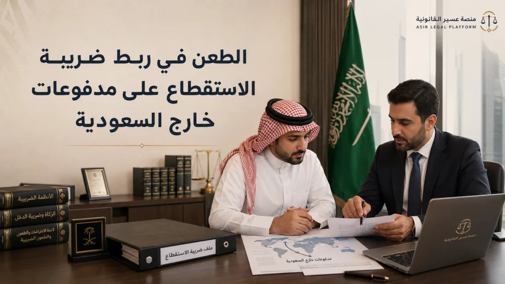 الطعن في ربط ضريبة الاستقطاع على مدفوعات خارج السعودية