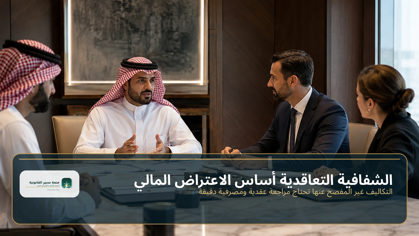 الشفافية التعاقدية أساس الاعتراض المالي