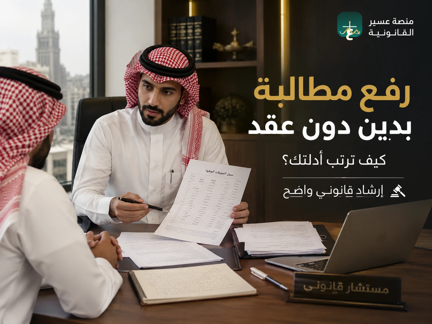 استشارة قانونية حول إثبات الدين دون عقد