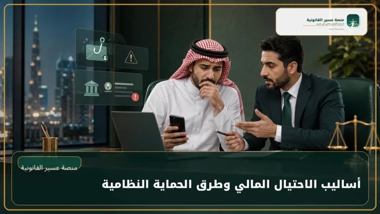 غلاف عن أساليب الاحتيال المالي وطرق الحماية النظامية