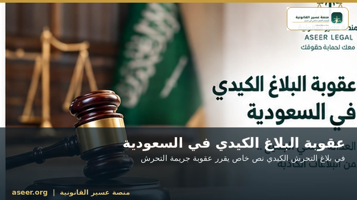 النصوص الخاصة بالبلاغ الكيدي في السعودية