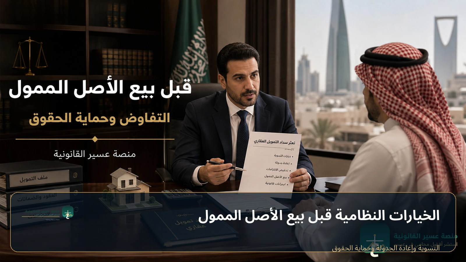 الخيارات النظامية قبل بيع الأصل الممول