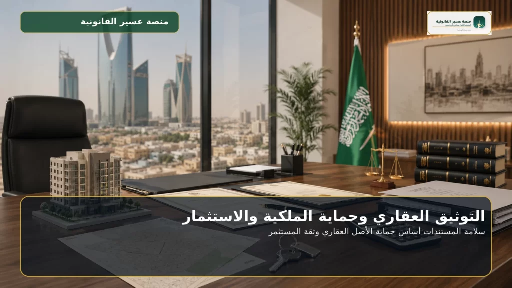 غلاف التوثيق العقاري وحماية الملكية والاستثمار