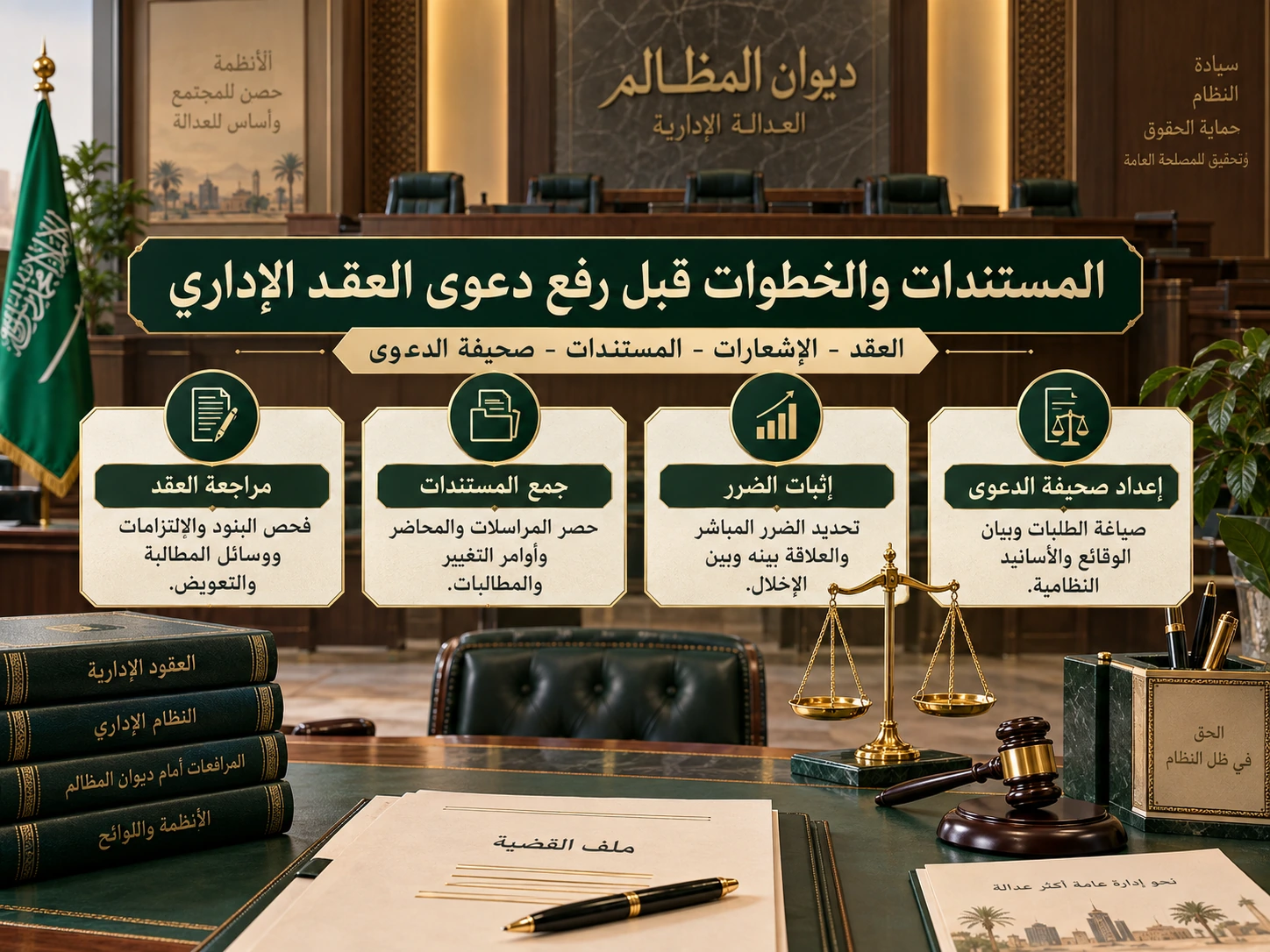 المستندات والخطوات قبل رفع دعوى العقد الإداري