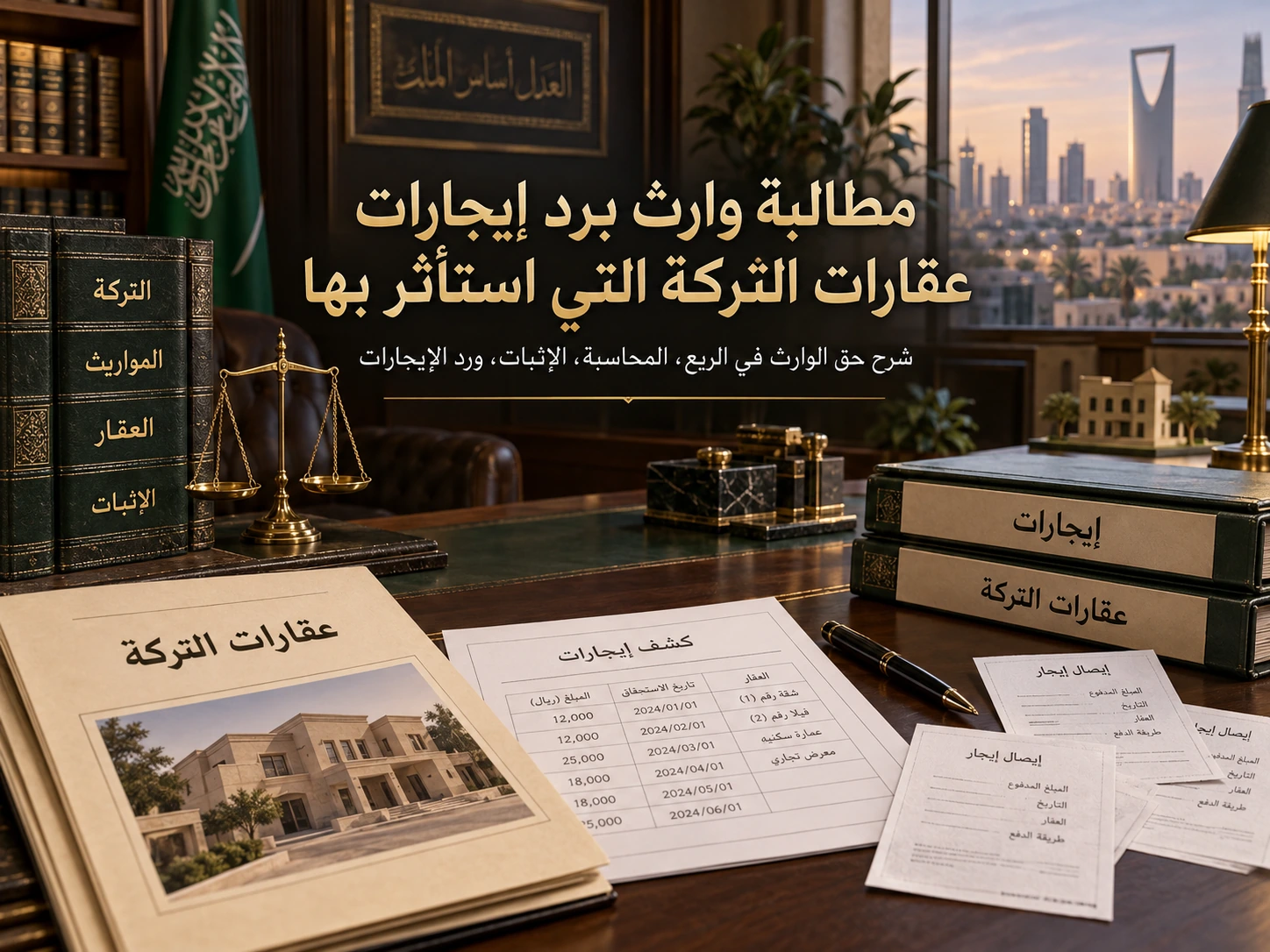 مطالبة وارث برد إيجارات عقارات التركة التي استأثر بها