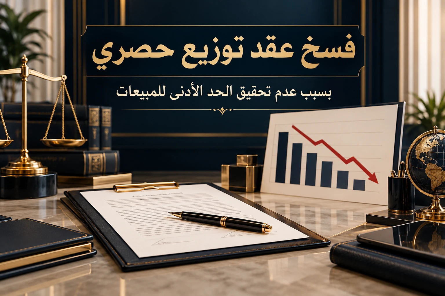 فسخ عقد توزيع حصري بسبب عدم تحقيق الحد الأدنى للمبيعات