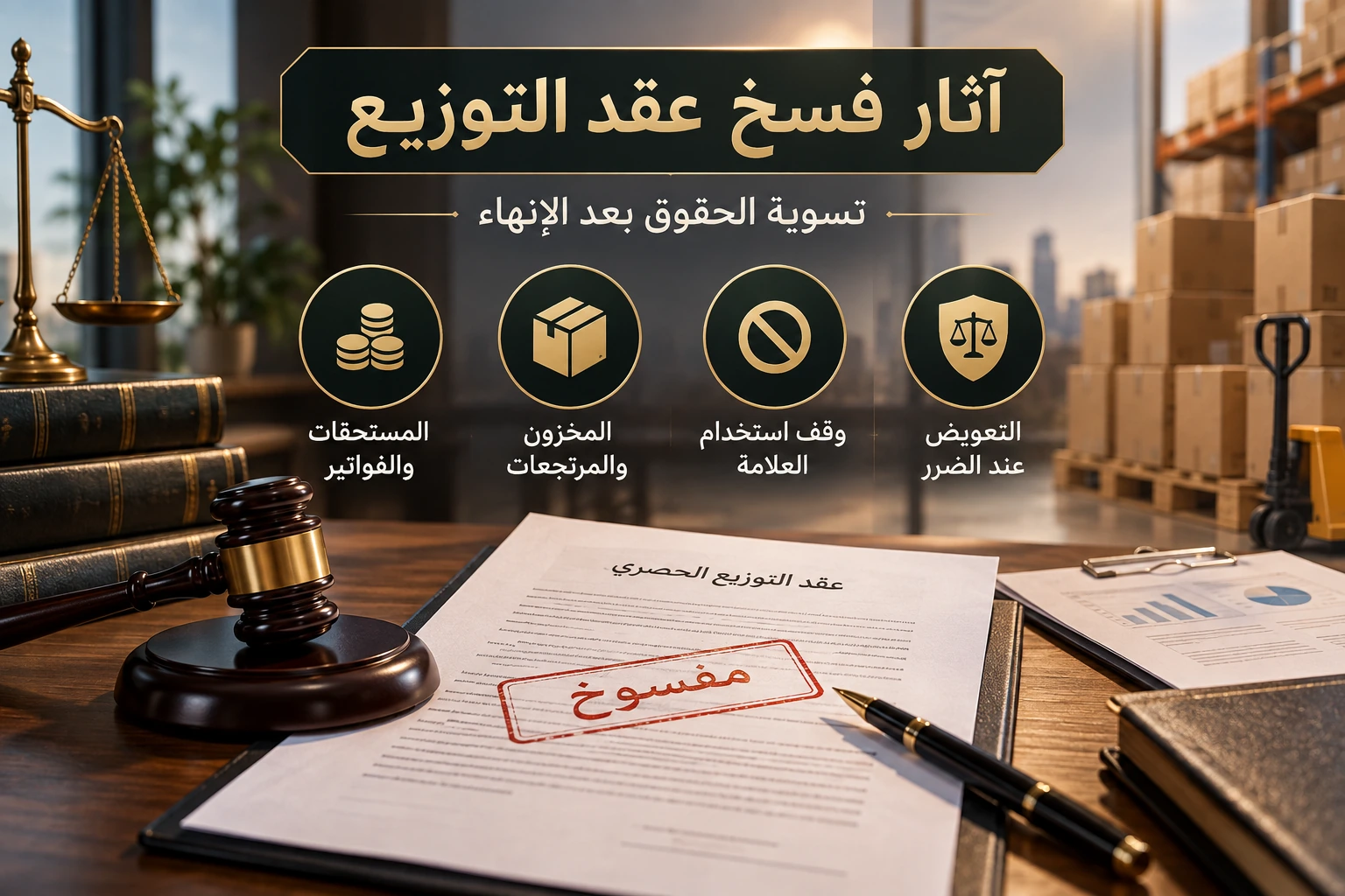 خطوات قبل إنهاء عقد التوزيع