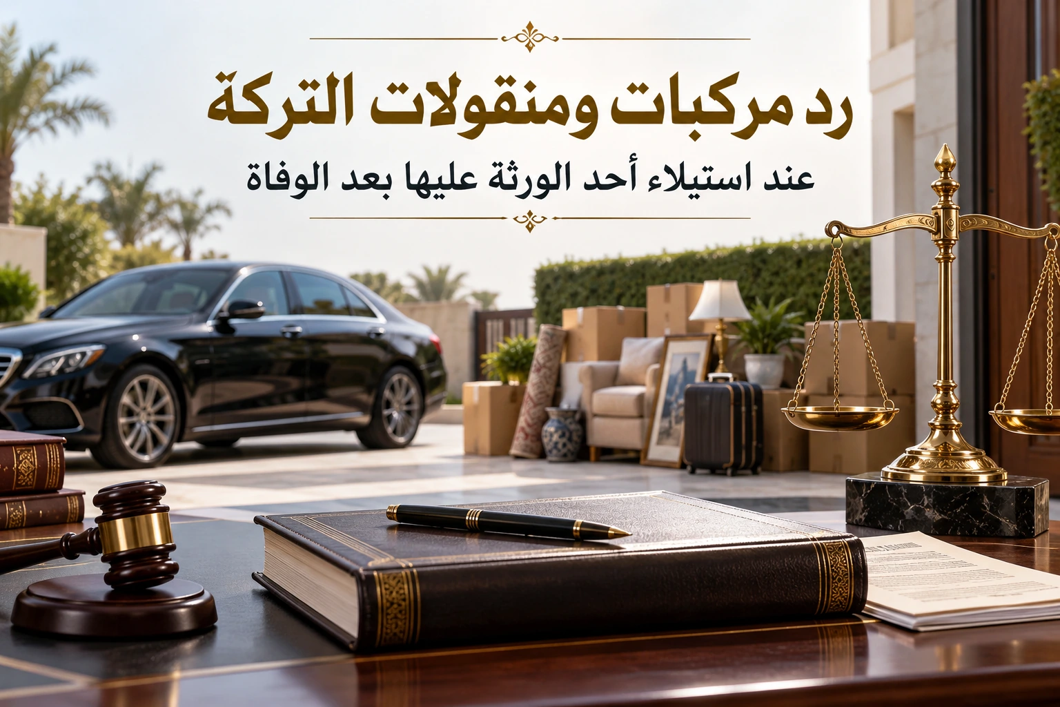 مطالبة وريث برد مركبات أو منقولات من التركة استولى عليها بعد الوفاة