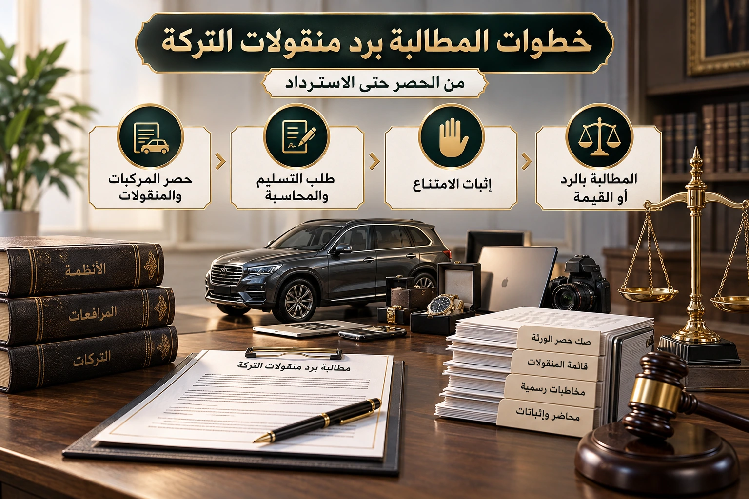 خطوات مطالبة الوارث برد المنقولات