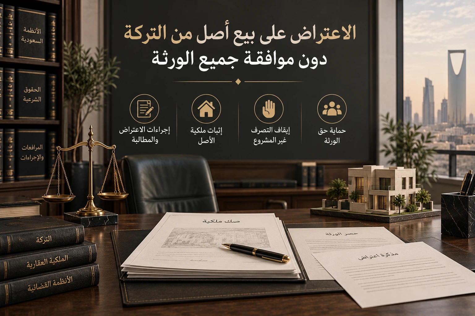 الاعتراض على بيع أصل من التركة دون موافقة جميع الورثة