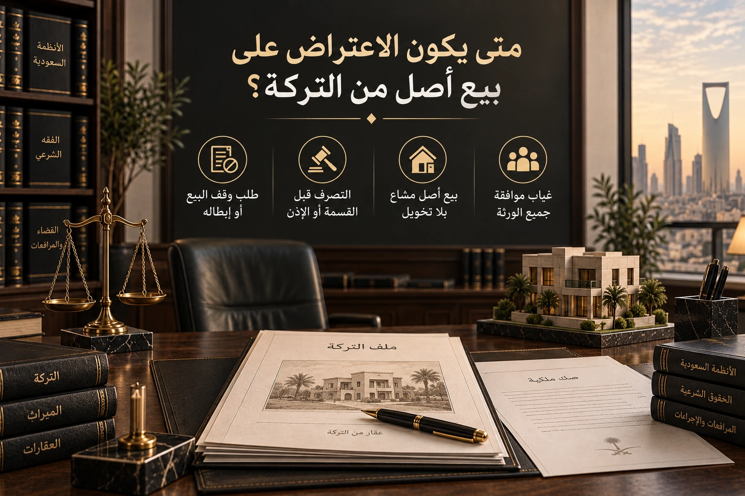 متى يكون الاعتراض على بيع أصل من التركة