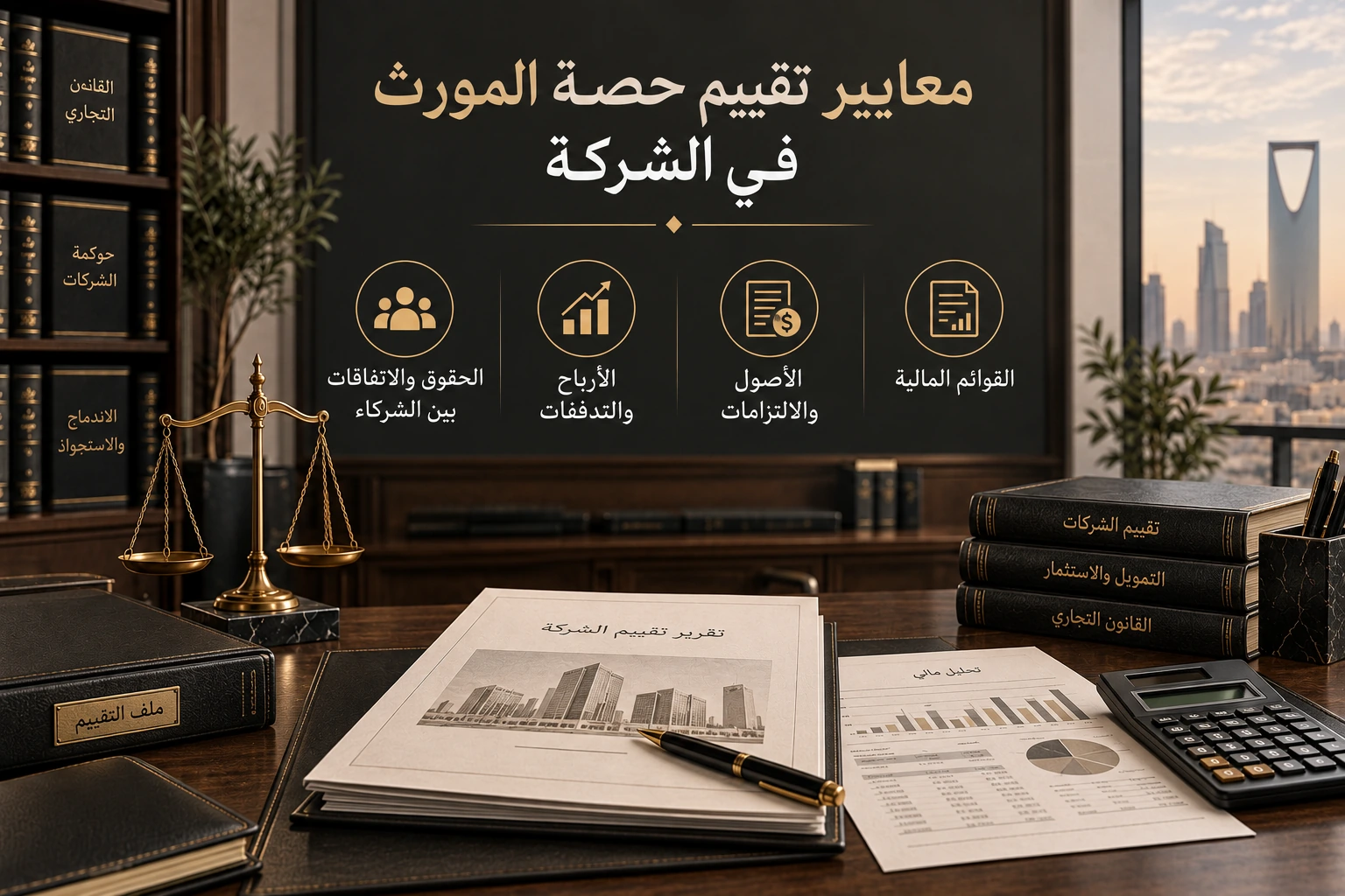معايير تقييم حصة المورث في الشركة
