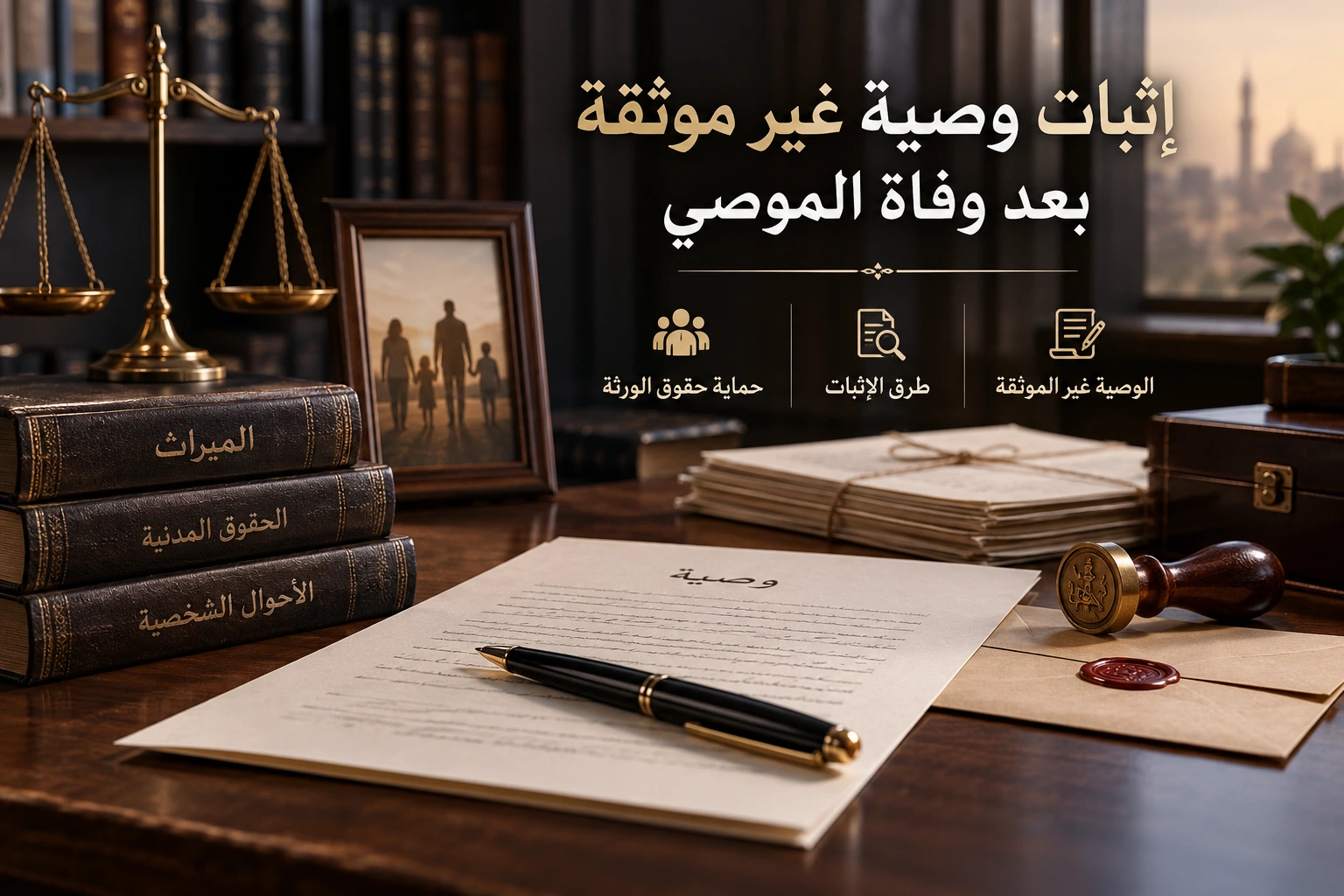 إثبات وصية غير موثقة بعد وفاة الموصي