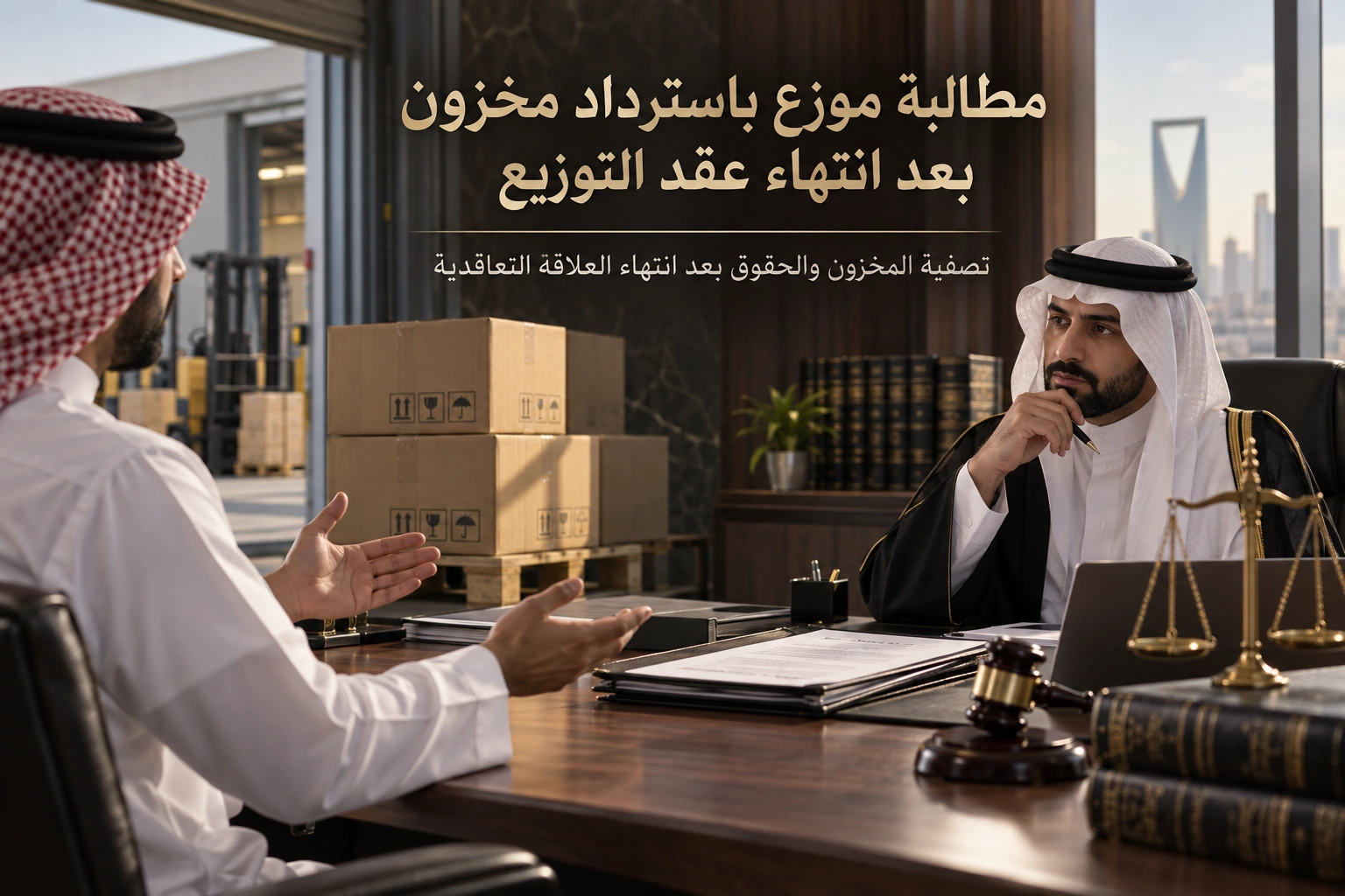 مطالبة موزع باسترداد مخزون بعد انتهاء عقد التوزيع