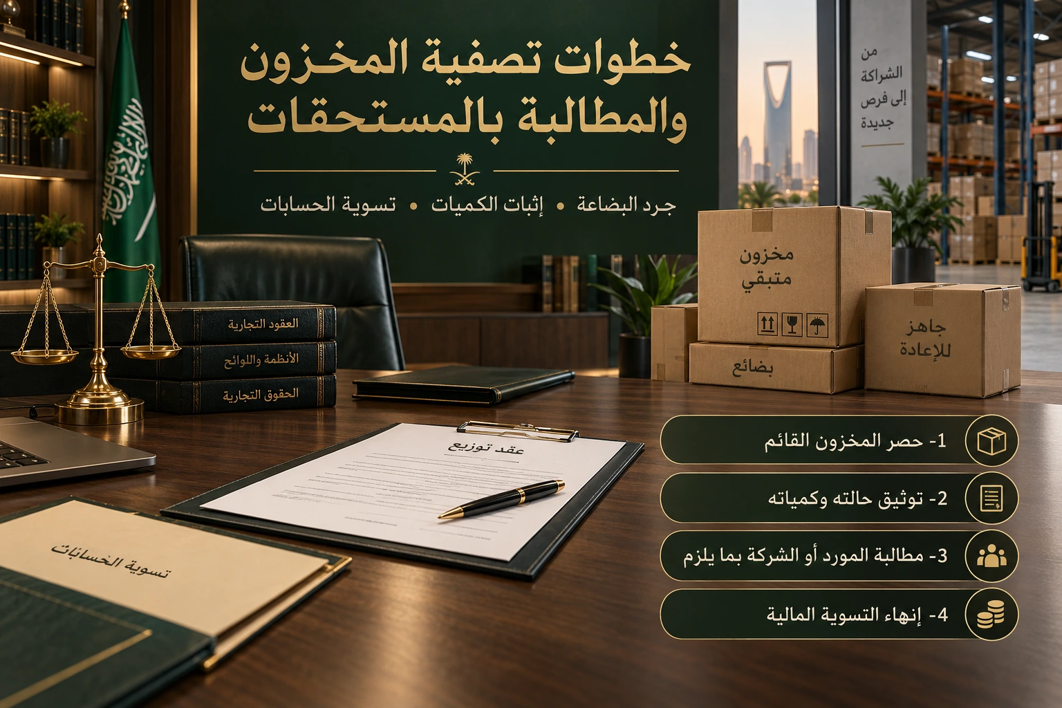 خطوات تصفية المخزون والمستحقات