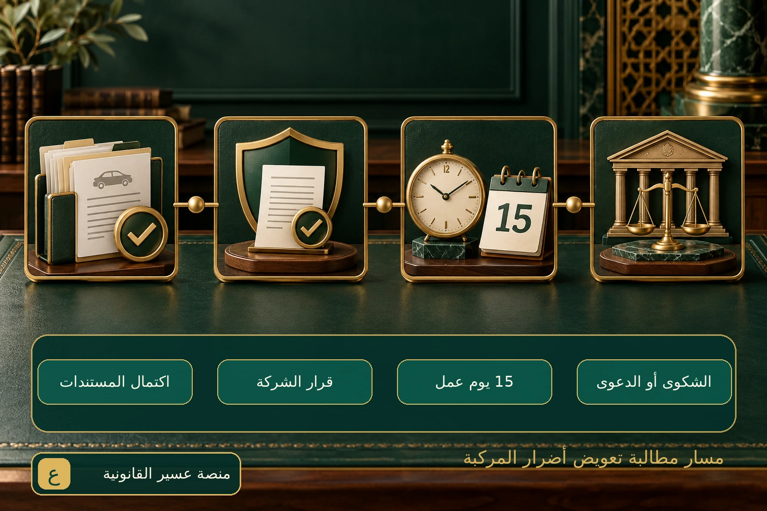 مسار مطالبة تعويض أضرار المركبة من اكتمال المستندات إلى الشكوى أو الدعوى