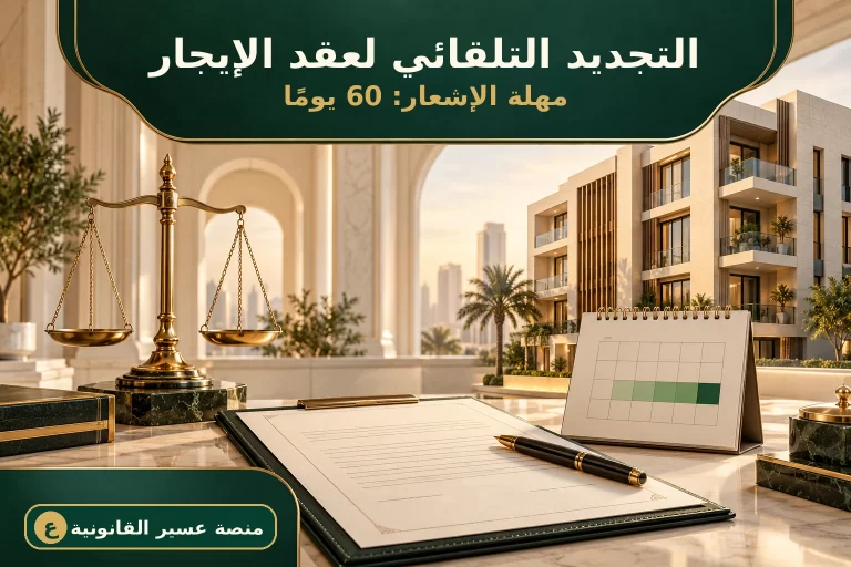 إنهاء التجديد التلقائي لعقد الإيجار في السعودية ومهلة الإشعار 60 يومًا