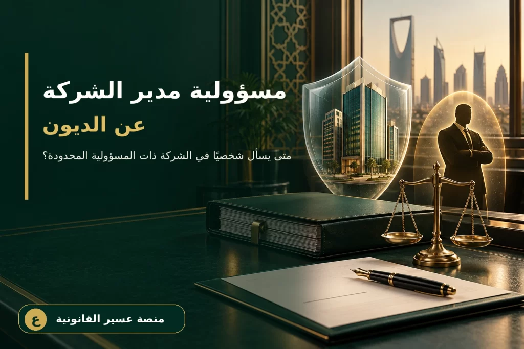 مسؤولية مدير الشركة ذات المسؤولية المحدودة عن ديونها ومتى يسأل شخصيًا